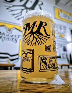 MR - beer with logo